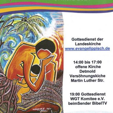 Plakat Weltgebetstag 2021 – Frauen aller Konfessionen laden ein