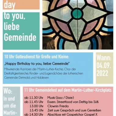 Gemeindefest 2022 Plakat
