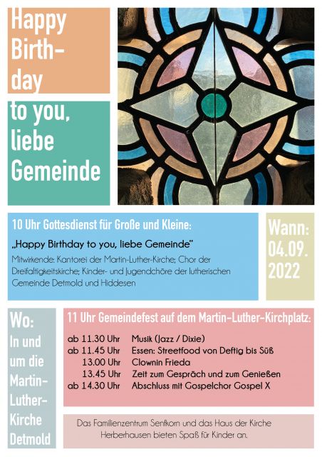 Gemeindefest 2022 Plakat