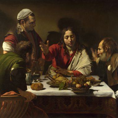 Foto von Caravaggio,Supper_at_Emmaus_National_Gallery,_London